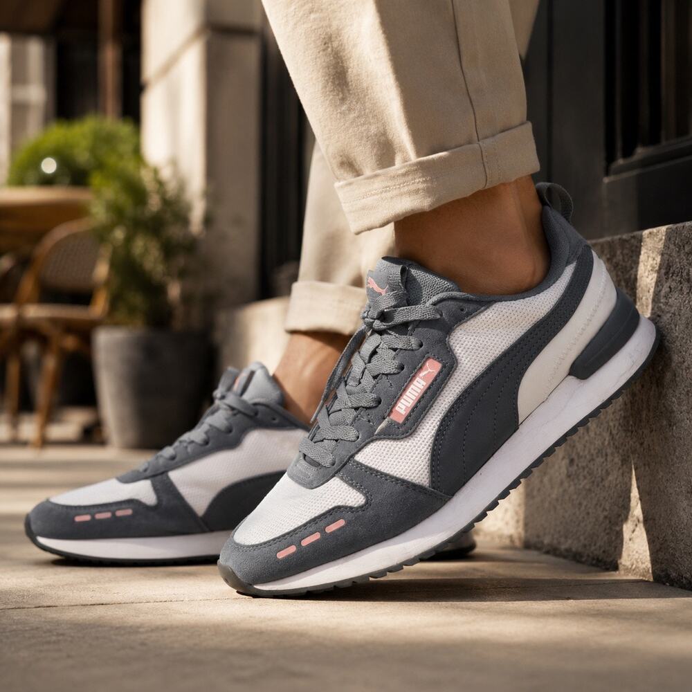 Puma R78 Sneakers Gray White Pink SoftFoam+ Men’s 11.5 Athletic Shoes